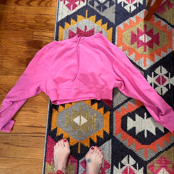 Cropped double take hoodie alo paradise pink size small - Picture 5 of 7